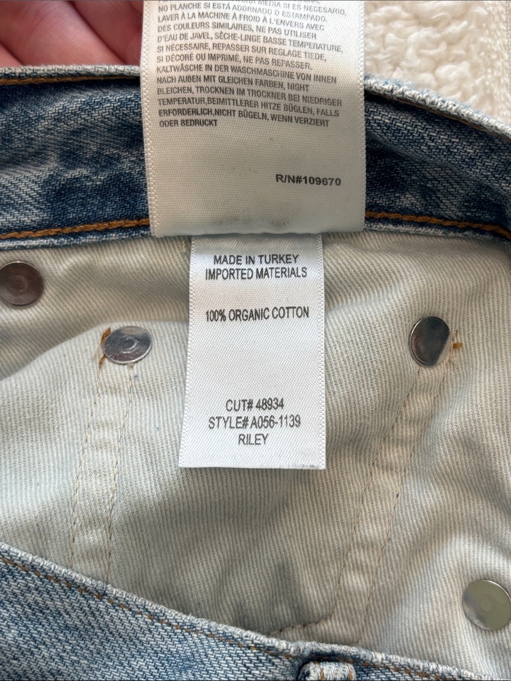 AGOLDE Riley High Rise Straight Leg Jeans (Size 24) - Picture 9 of 9